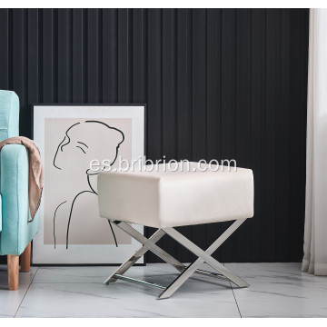 Taburete moderno de sala de vida de acero inoxidable para el hogar